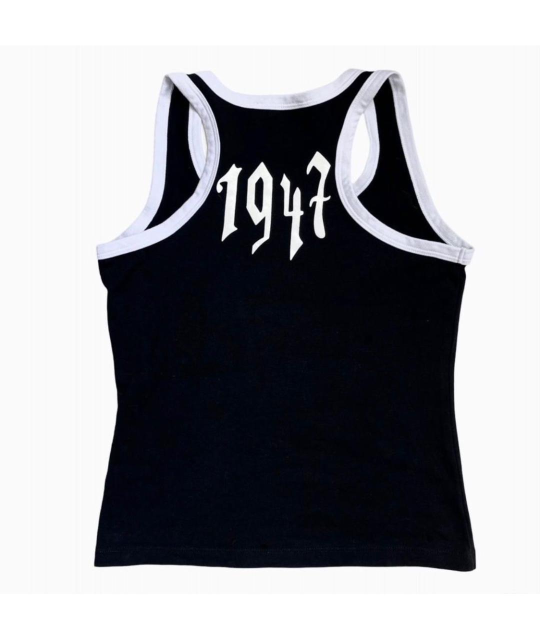 CHRISTIAN DIOR Черная хлопковая майка, фото 2