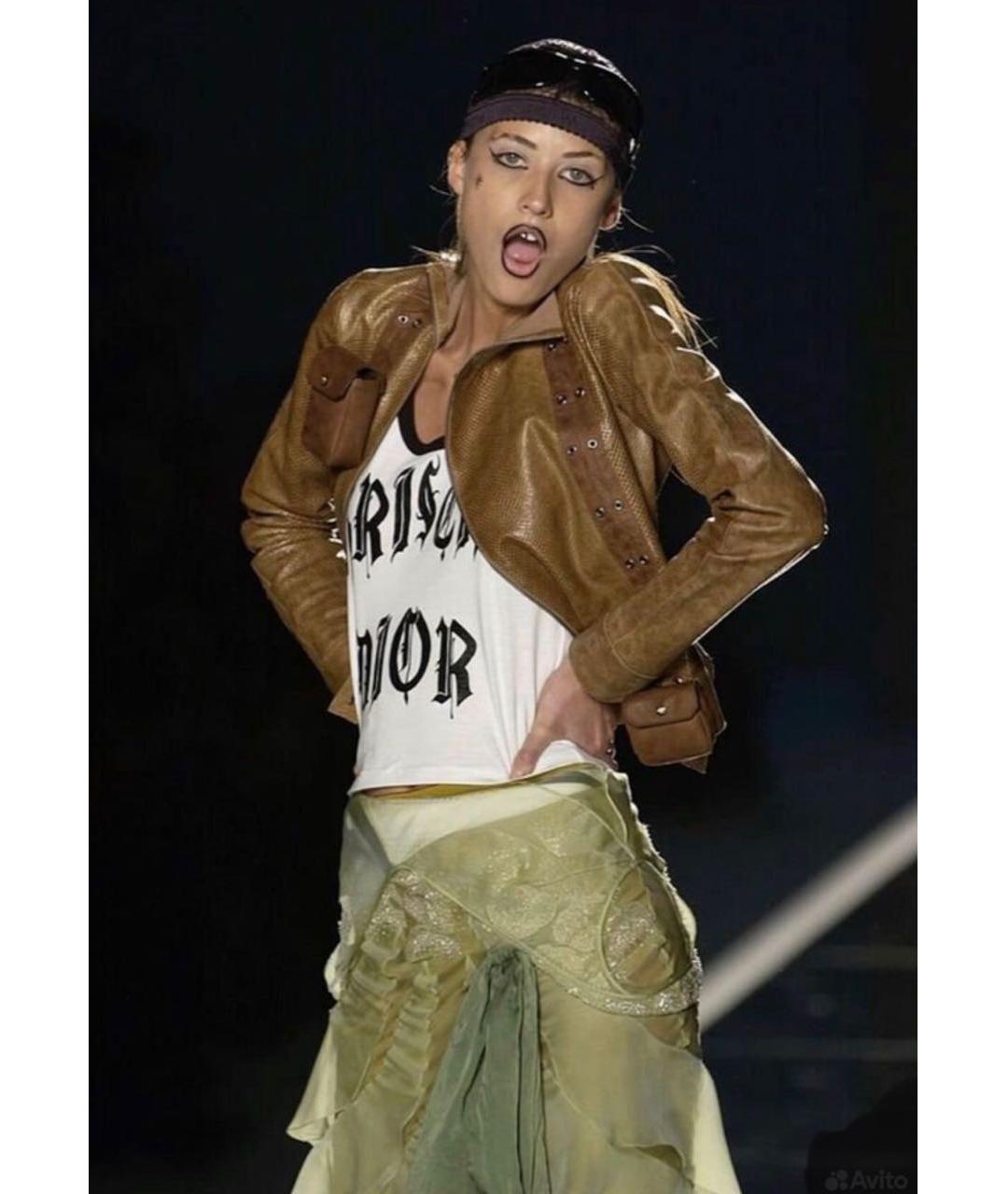 CHRISTIAN DIOR Черная хлопковая майка, фото 4