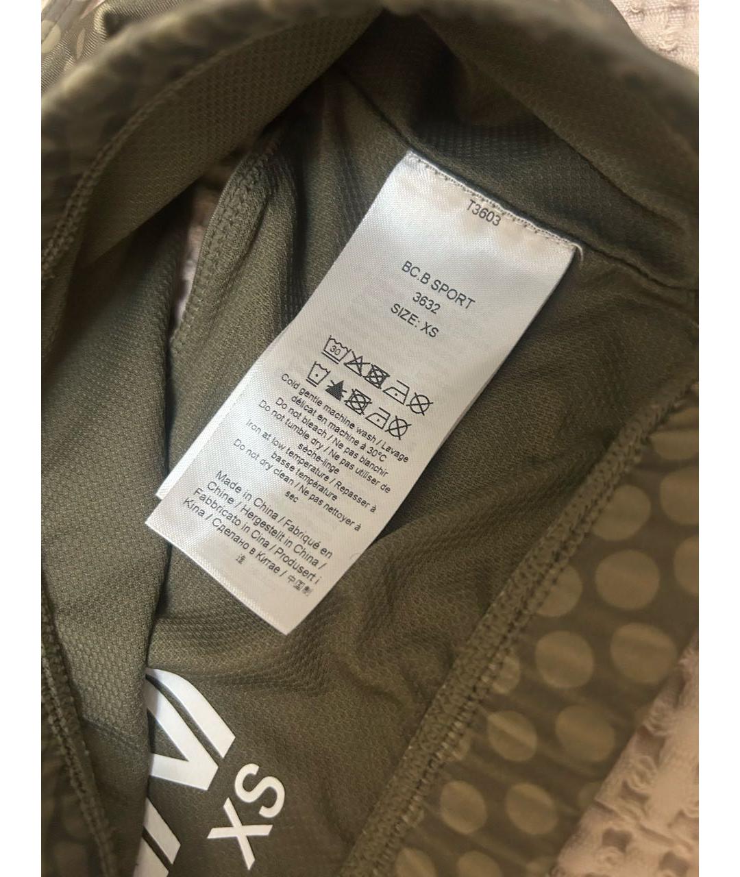 GANNI Хаки полиэстеровая майка, фото 5