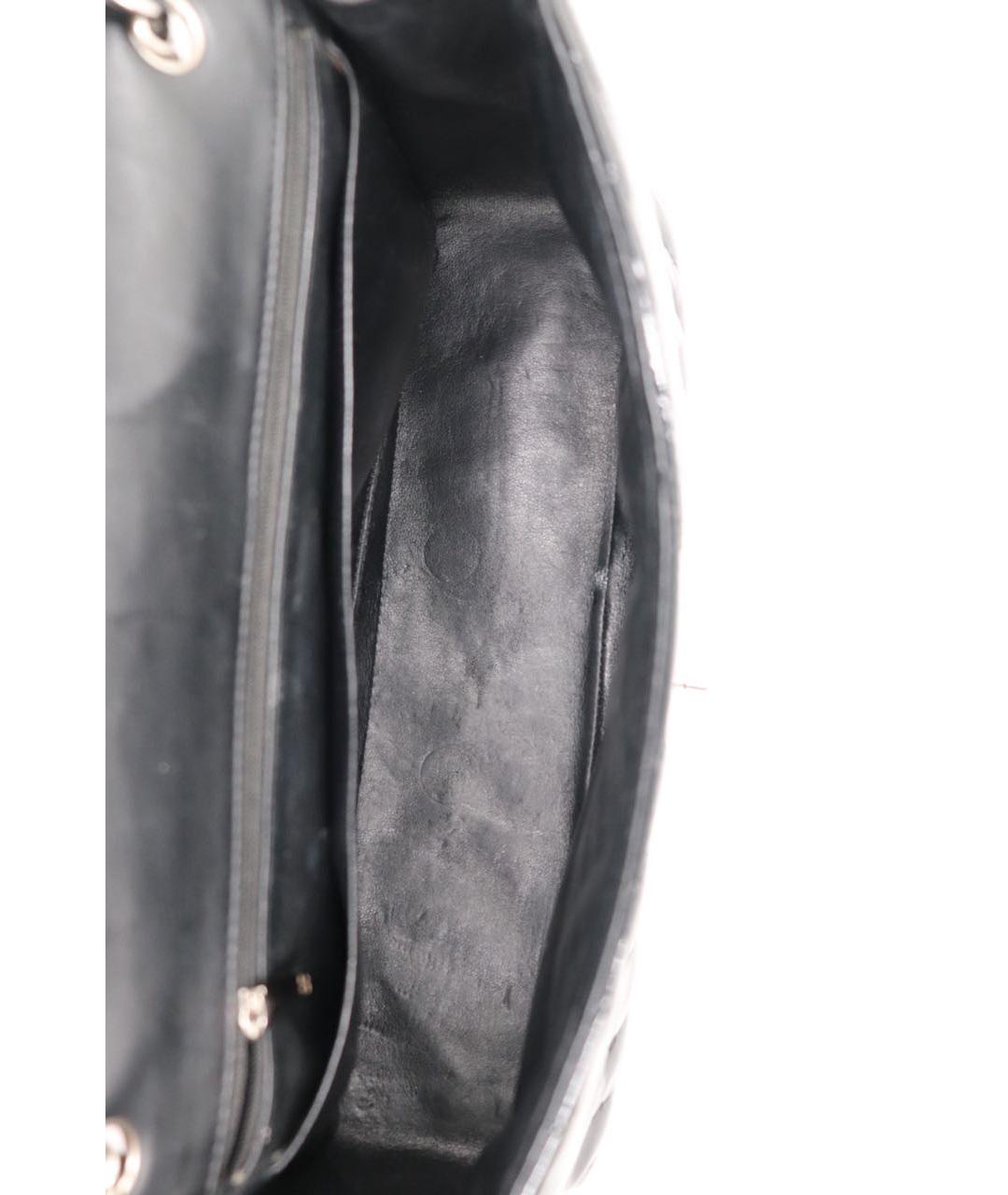 CHANEL Черная кожаная сумка через плечо, фото 7
