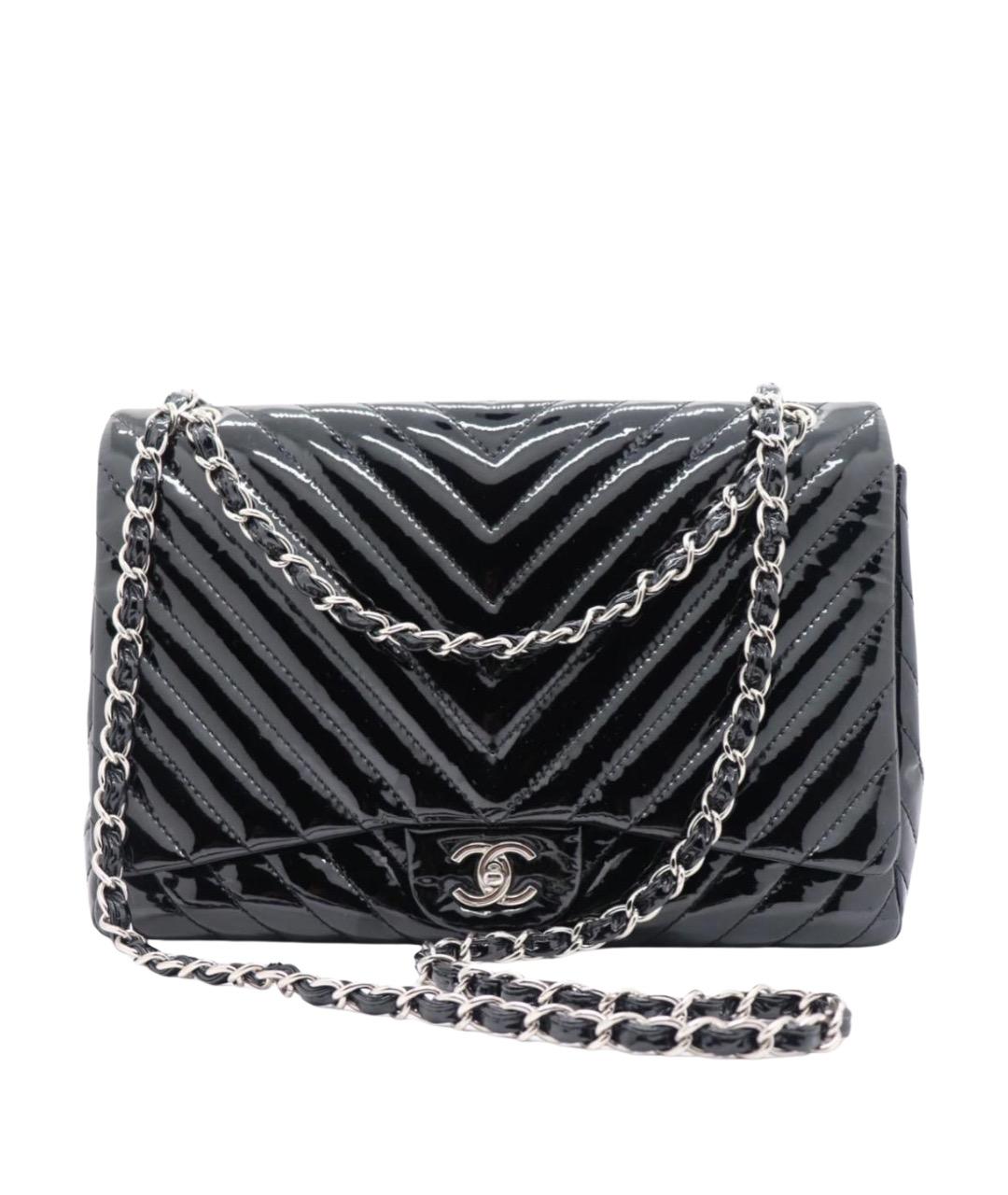 CHANEL Черная кожаная сумка через плечо, фото 1