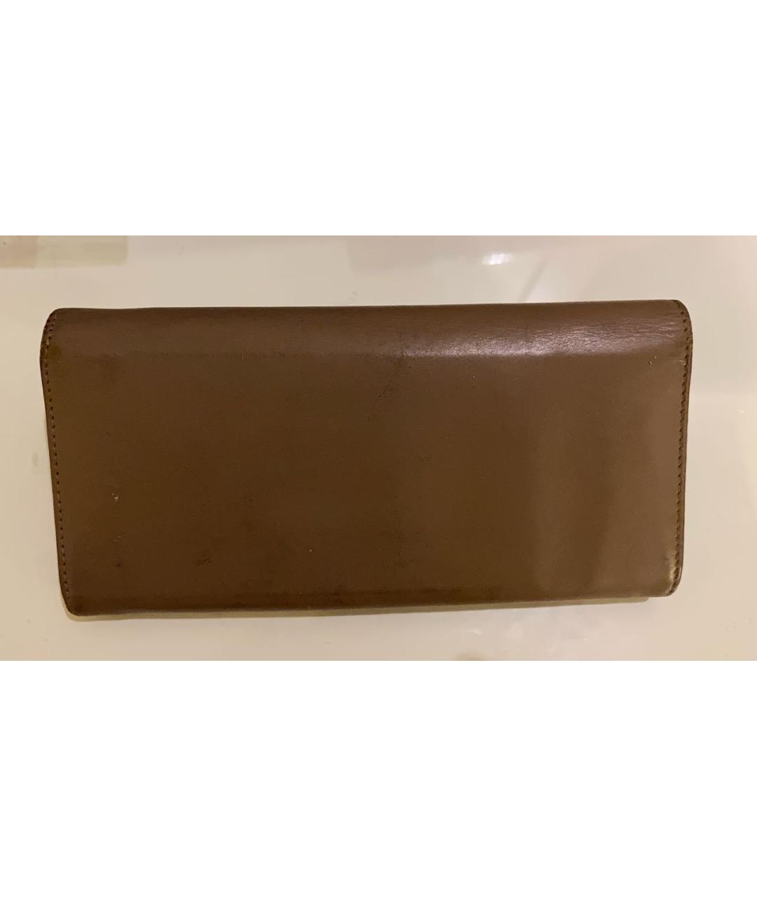 VERSACE Коричневый кожаный кошелек, фото 3