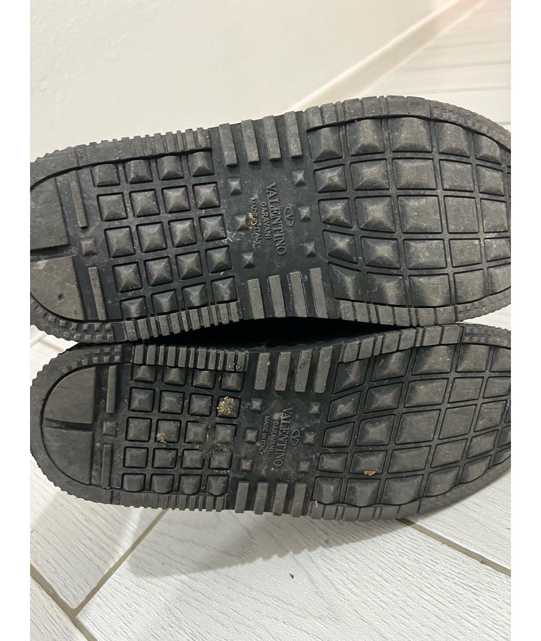 VALENTINO Черные кожаные кроссовки, фото 7