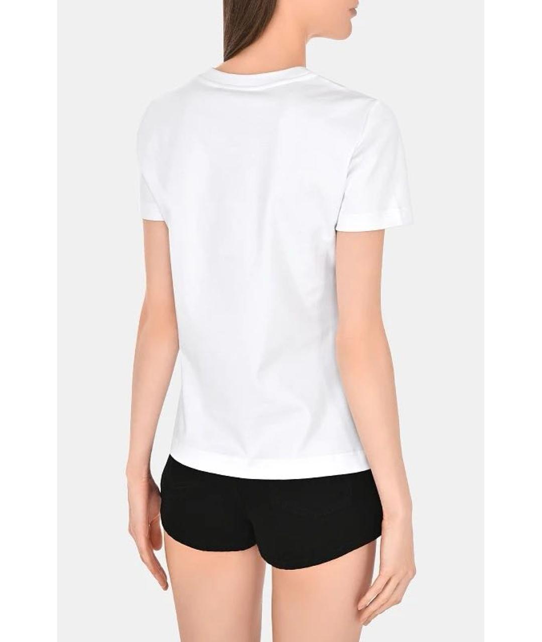 DOLCE&GABBANA Белая хлопковая футболка, фото 3