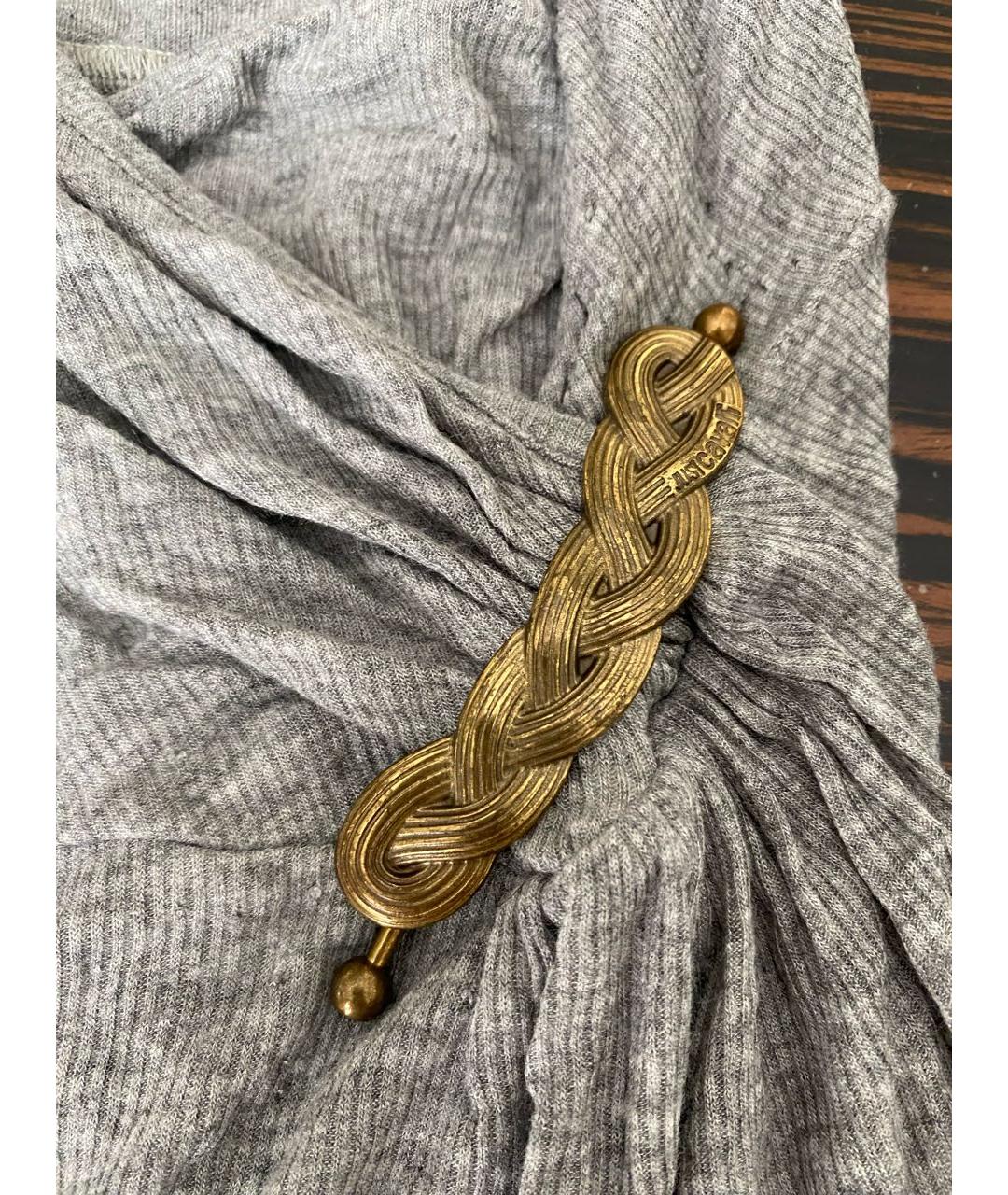 JUST CAVALLI Серая вискозная майка, фото 7