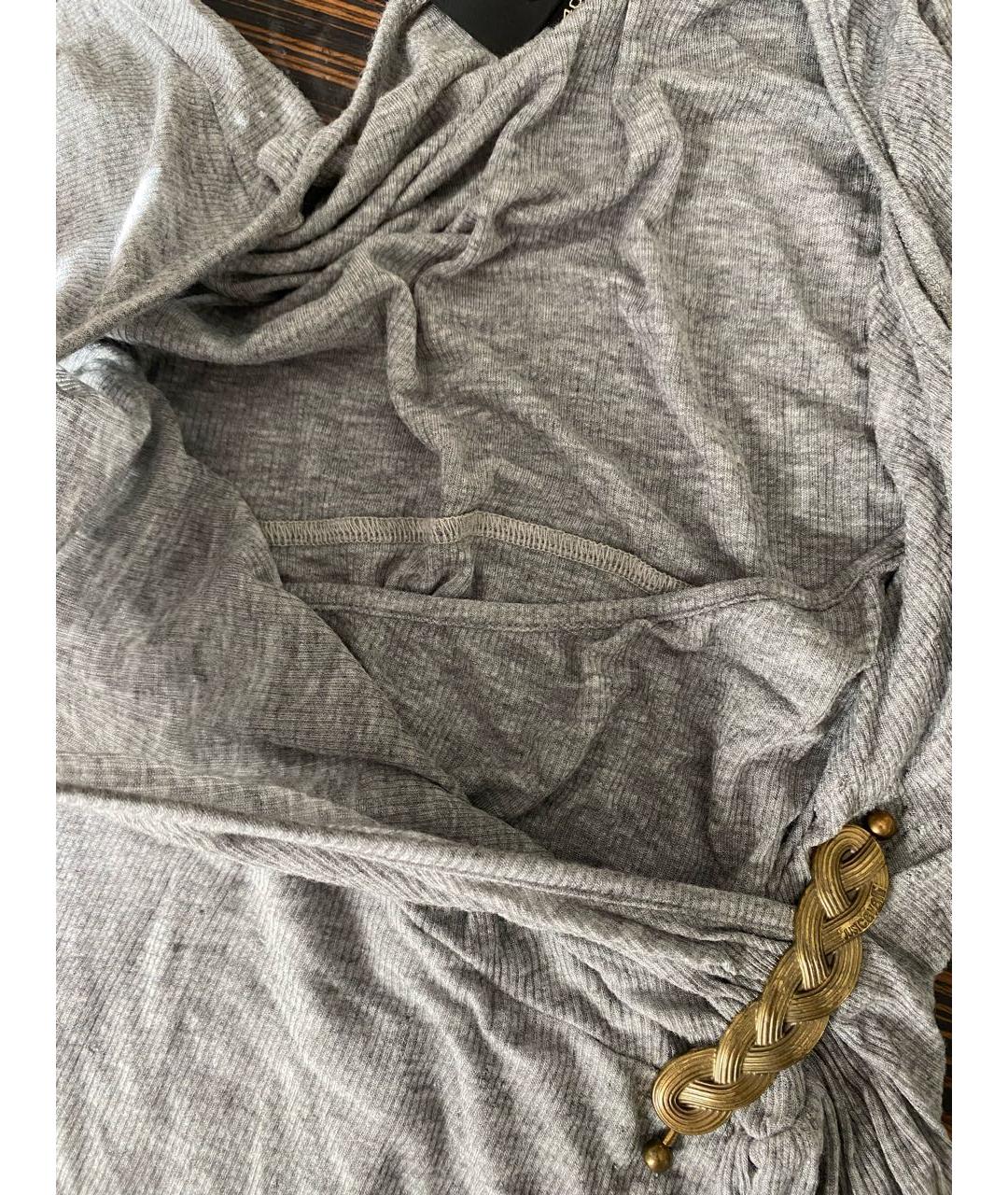 JUST CAVALLI Серая вискозная майка, фото 8