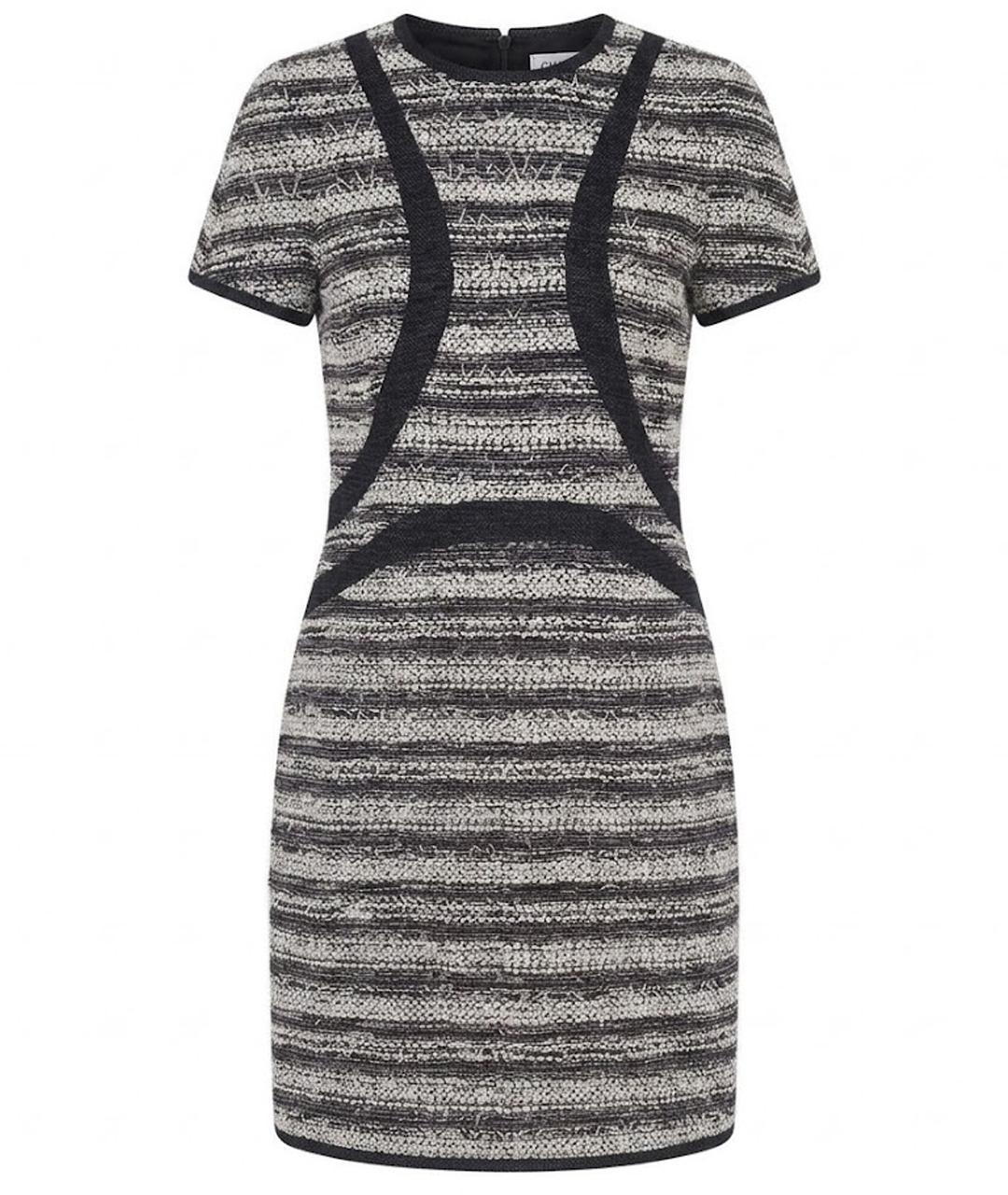 CHANEL Серое твидовое повседневное платье, фото 1