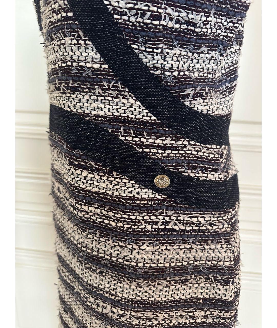 CHANEL Серое твидовое повседневное платье, фото 3