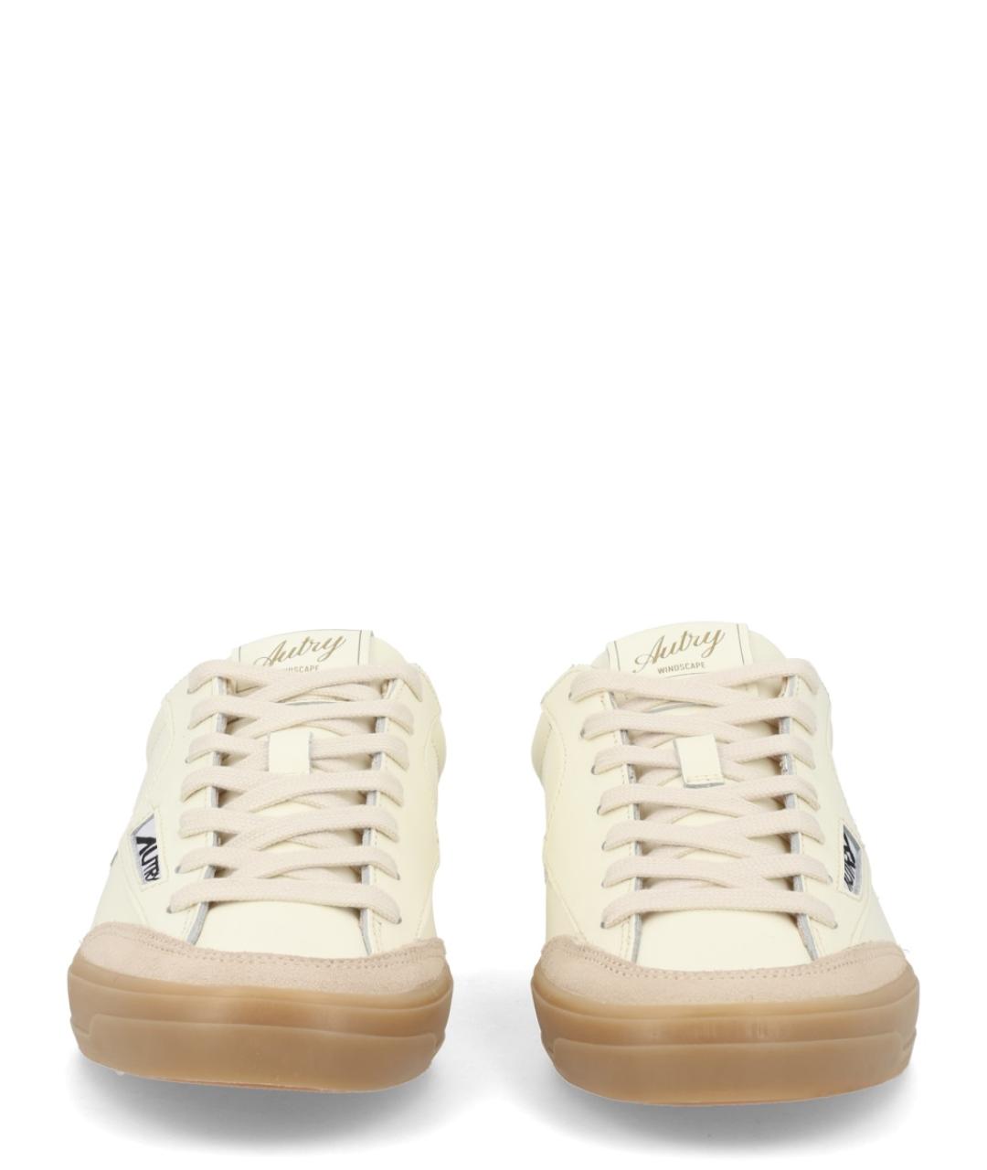 AUTRY Бежевые кожаные кроссовки, фото 2