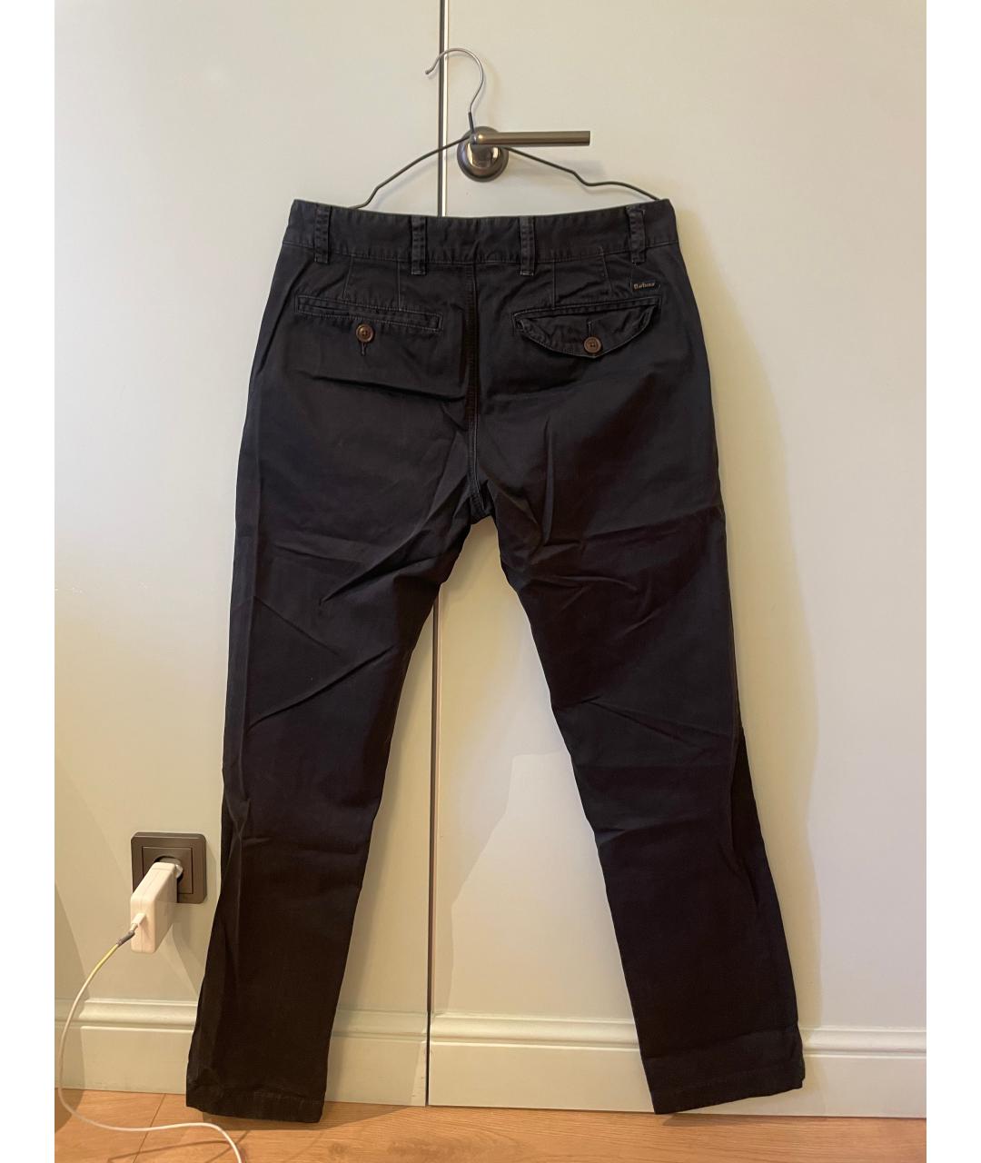 BARBOUR Черные хлопковые брюки чинос, фото 2
