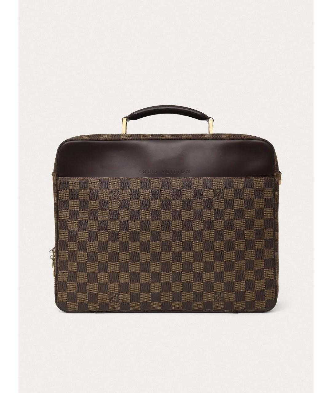 LOUIS VUITTON Коричневый портфель, фото 9