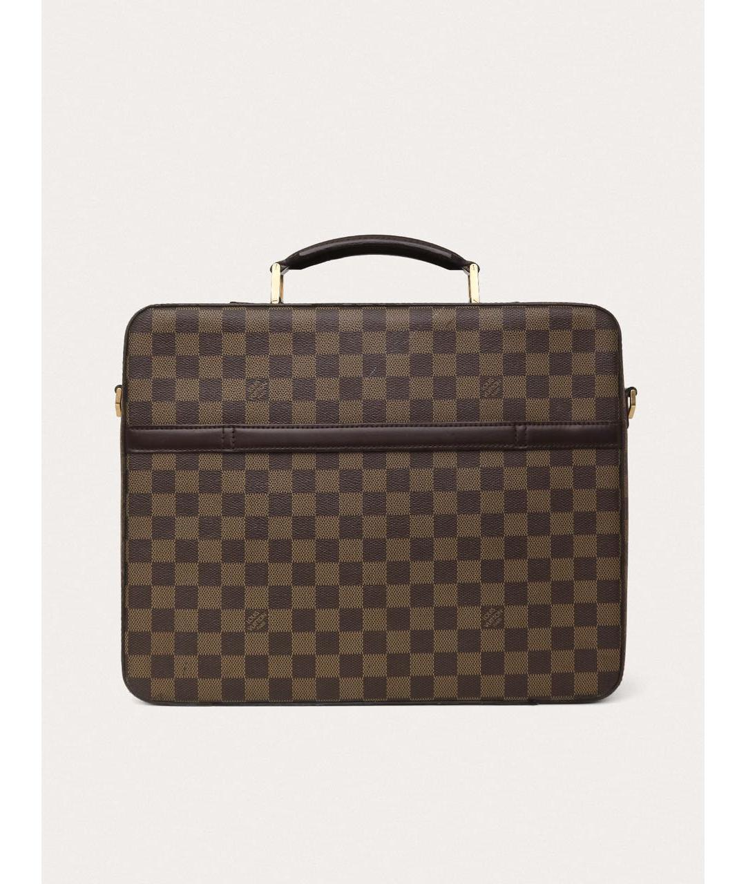 LOUIS VUITTON Коричневый портфель, фото 3