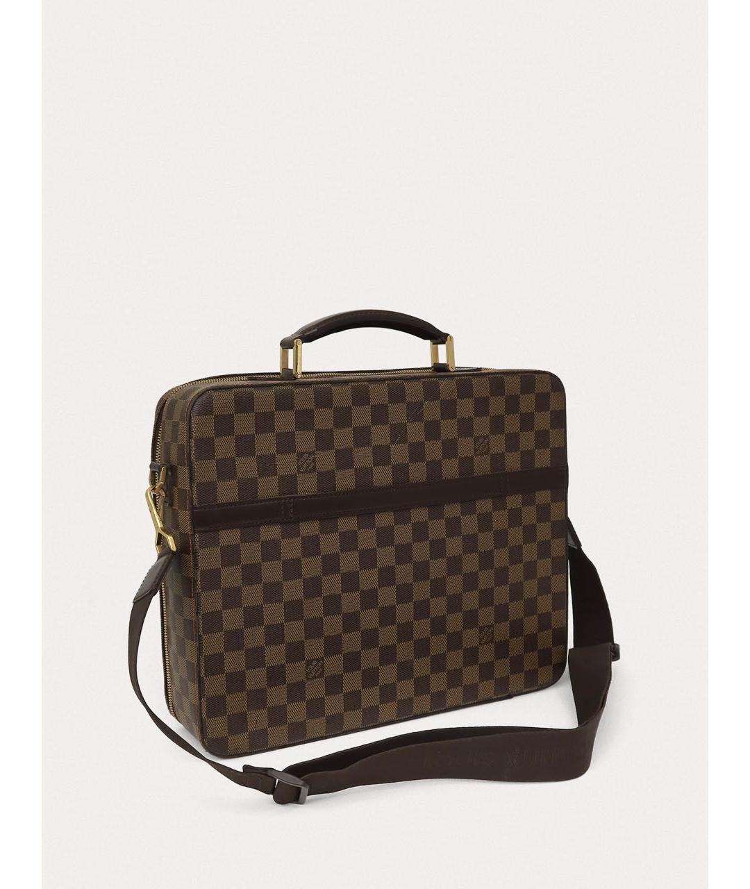 LOUIS VUITTON Коричневый портфель, фото 7