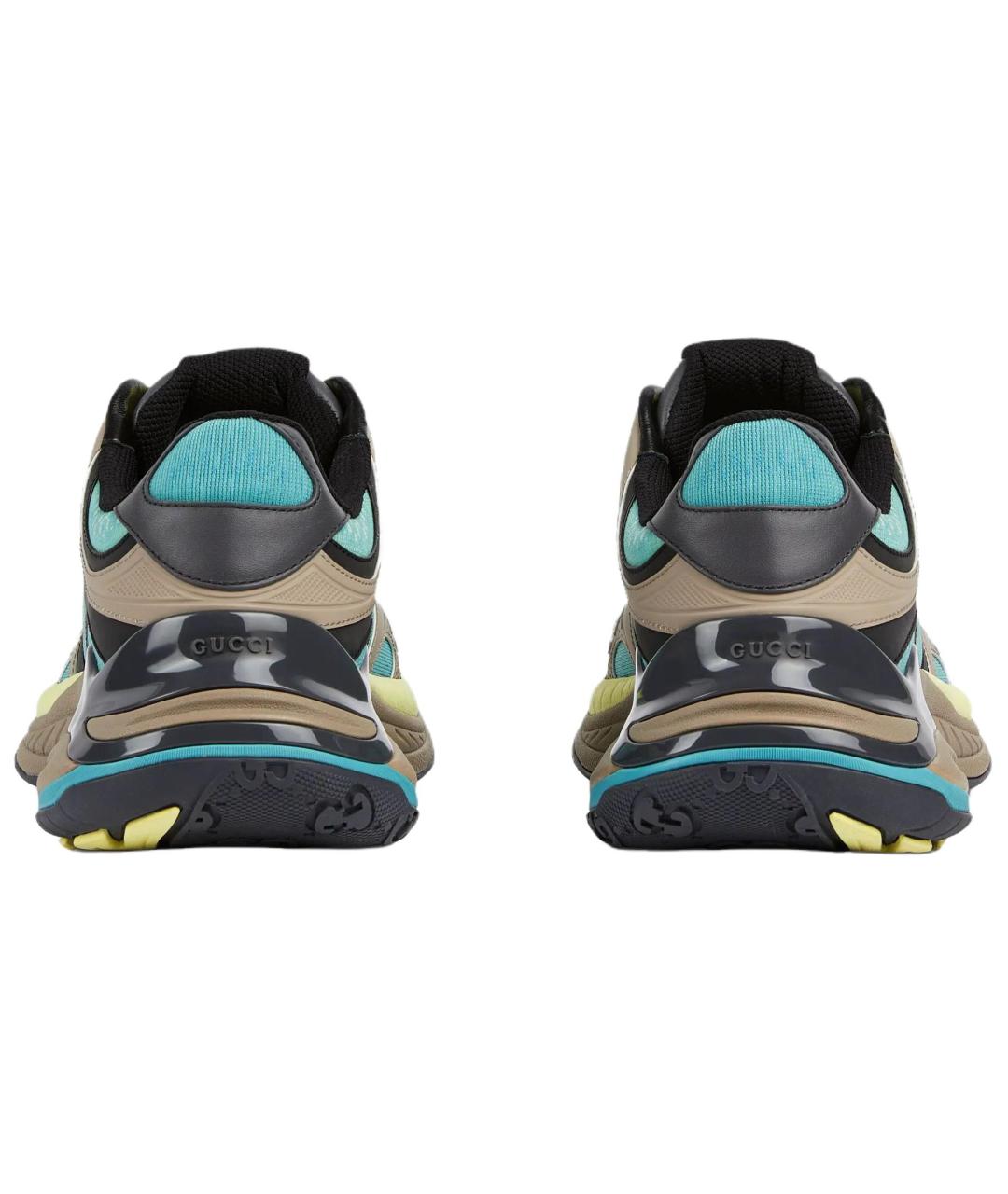 GUCCI Бежевые низкие кроссовки / кеды, фото 5