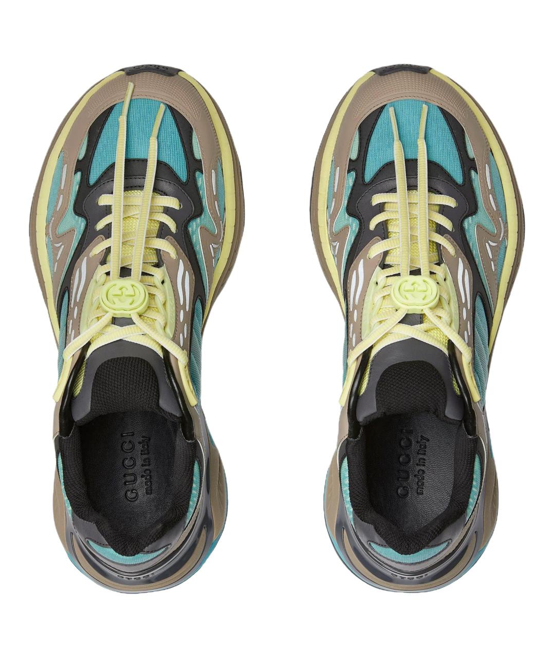 GUCCI Бежевые низкие кроссовки / кеды, фото 4