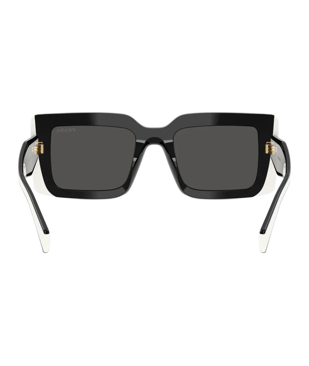 PRADA Черные пластиковые солнцезащитные очки, фото 4