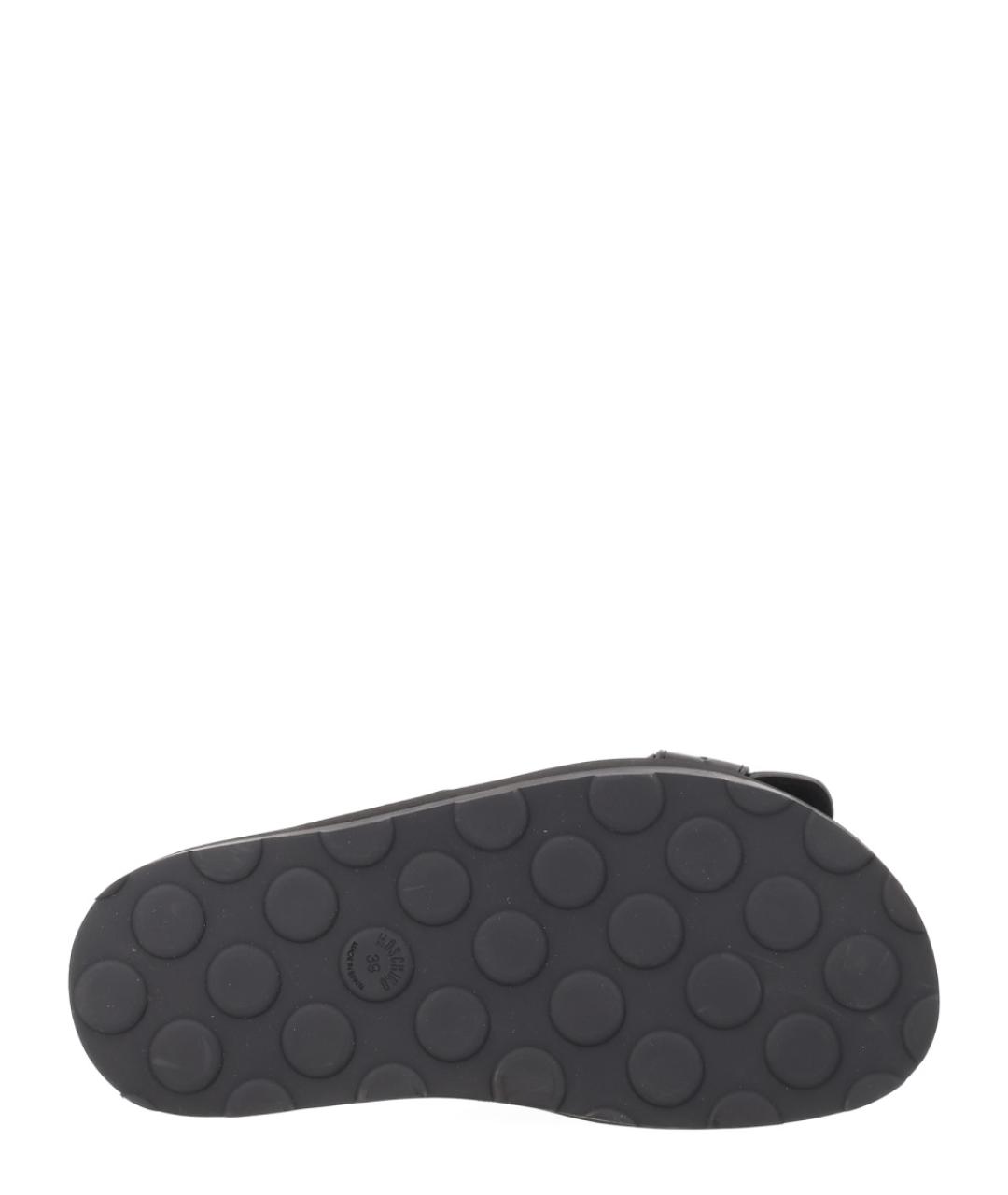 MOSCHINO Черные кожаные сандалии, фото 5