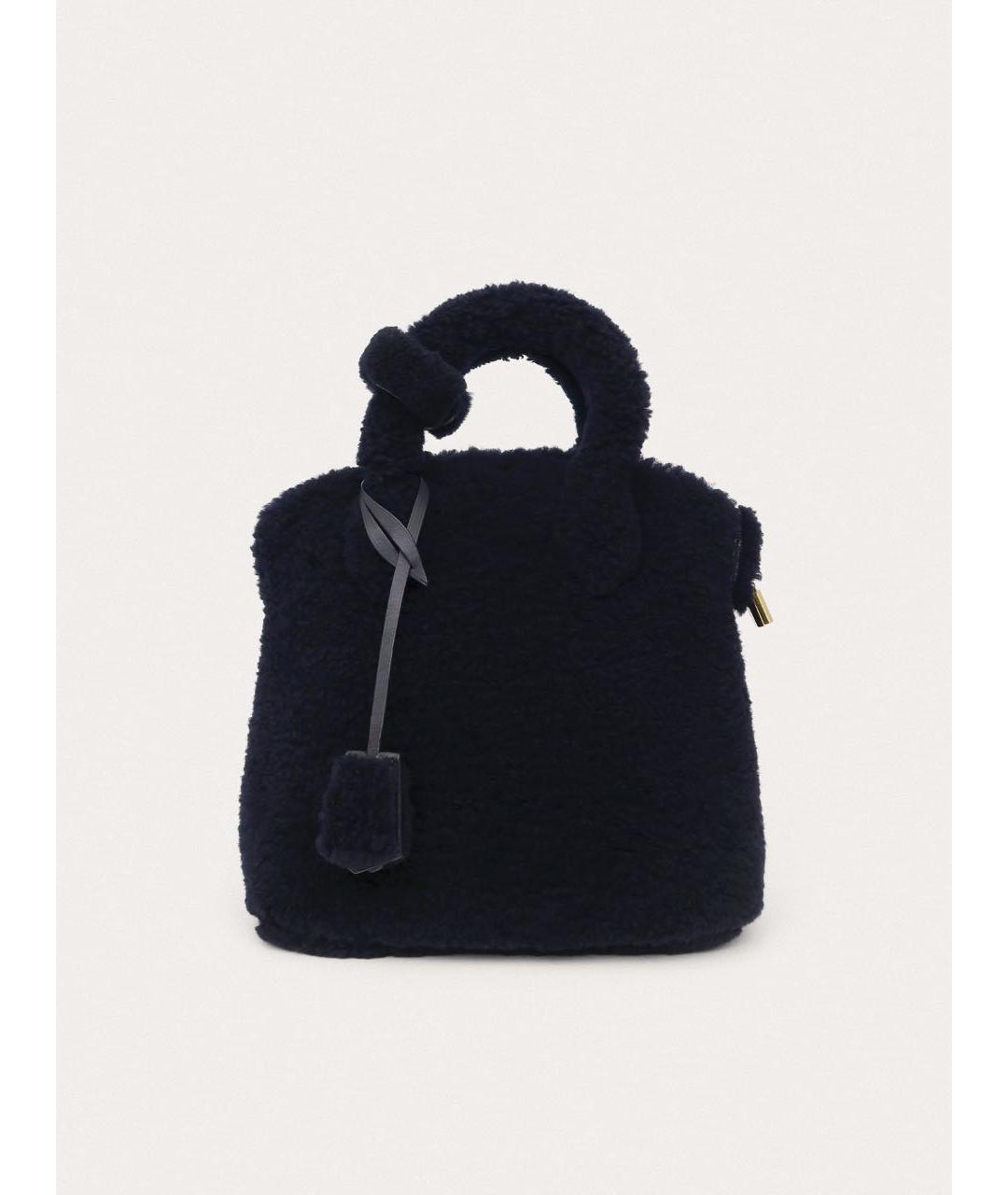 LOUIS VUITTON Синяя шерстяная сумка с короткими ручками, фото 9