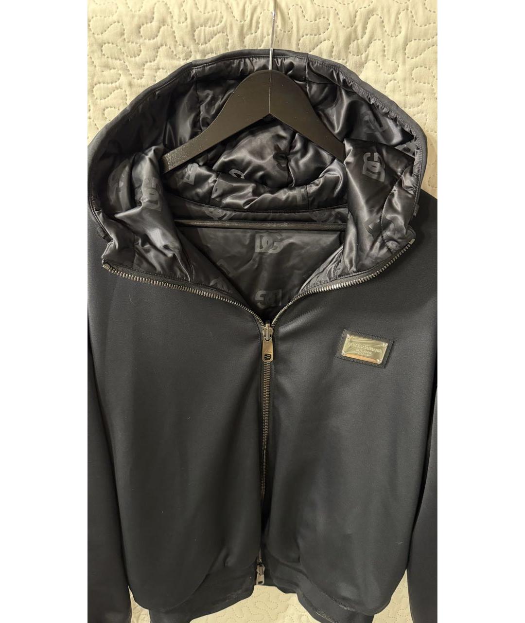 DOLCE&GABBANA Черная полиэстеровая куртка, фото 5
