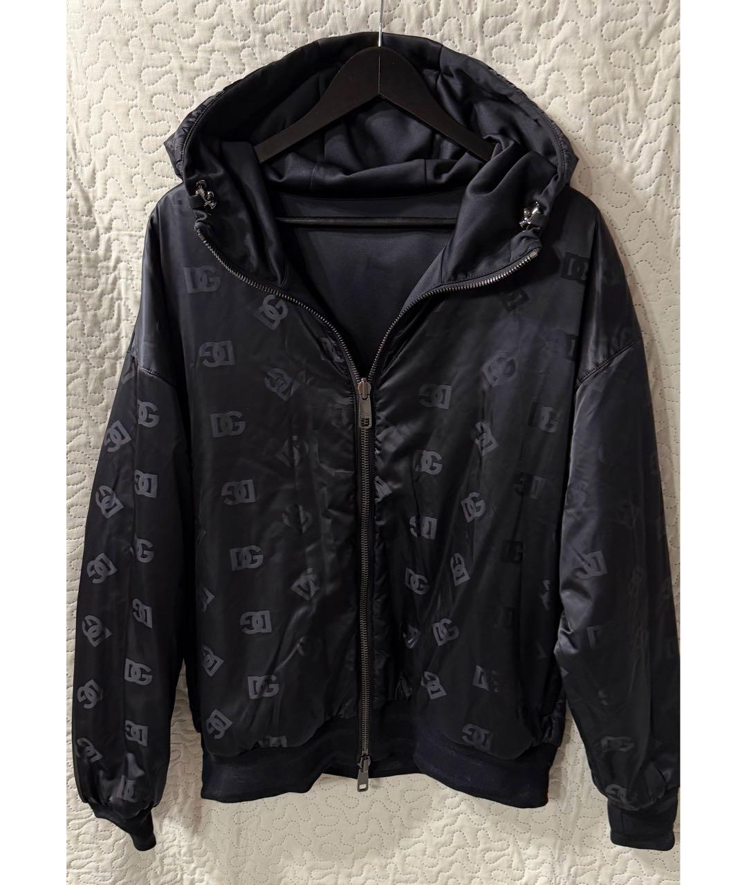 DOLCE&GABBANA Черная полиэстеровая куртка, фото 2