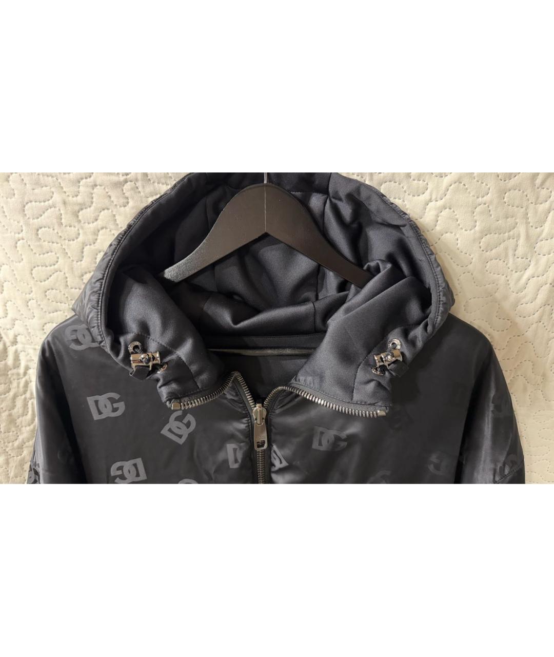 DOLCE&GABBANA Черная полиэстеровая куртка, фото 6