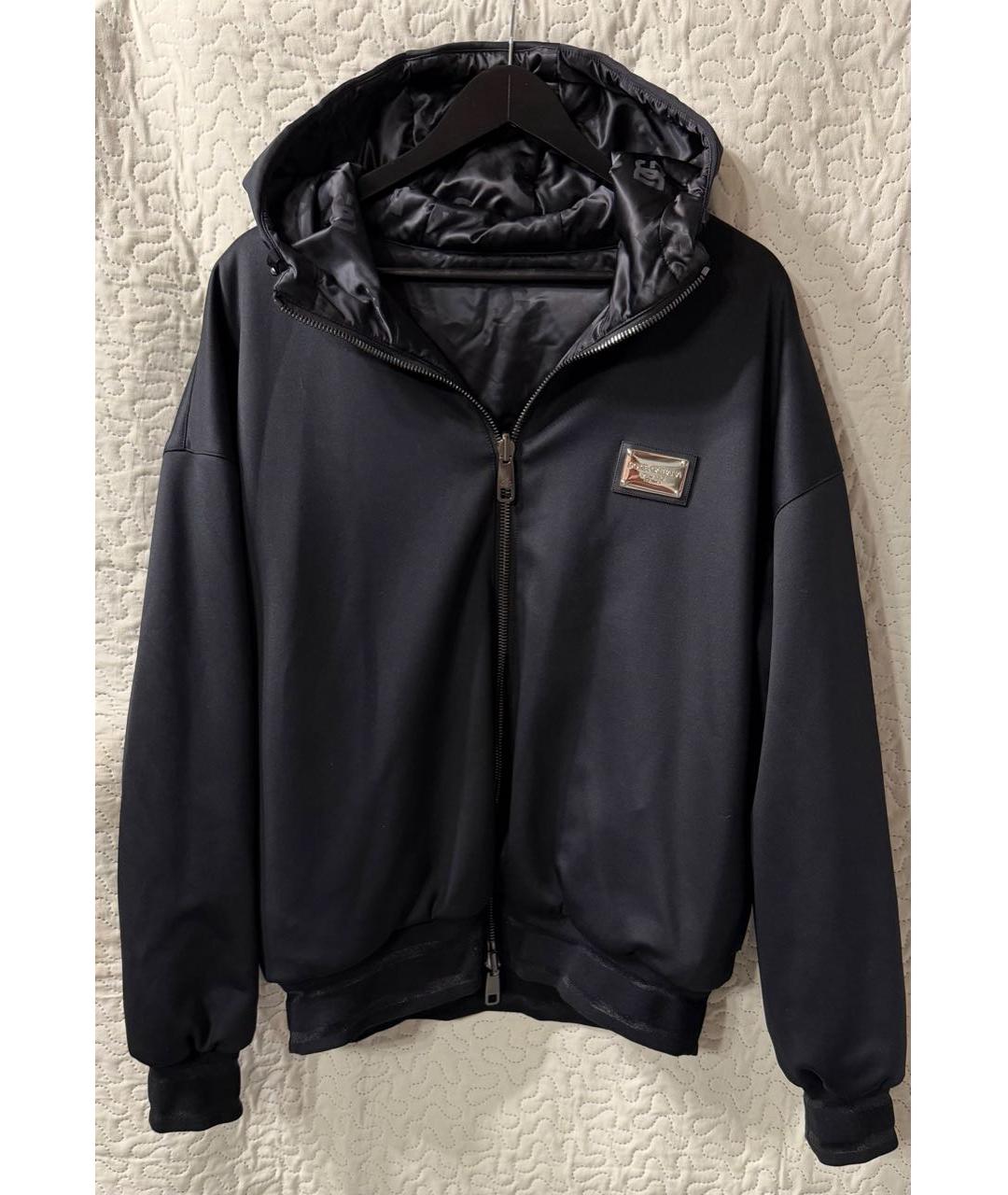 DOLCE&GABBANA Черная полиэстеровая куртка, фото 9