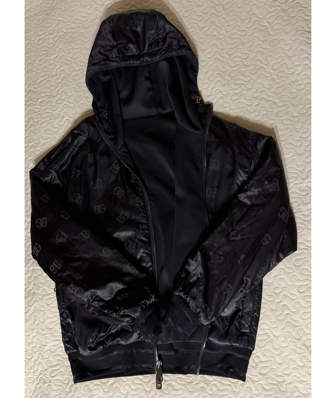 DOLCE&GABBANA Черная полиэстеровая куртка, фото 8