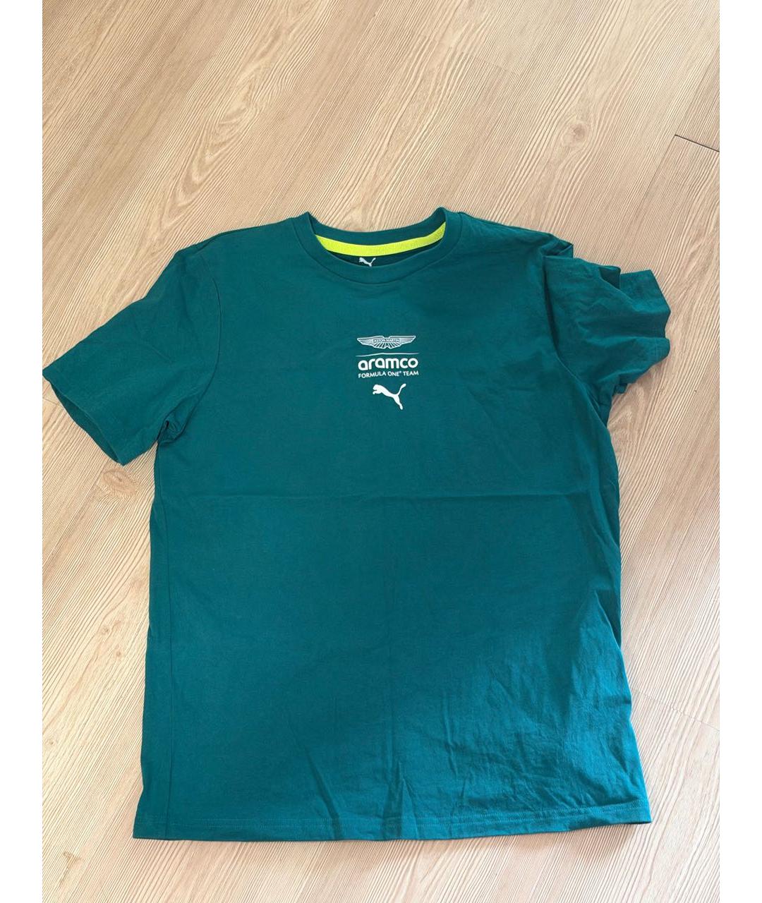 PUMA Зеленая хлопковая футболка, фото 5