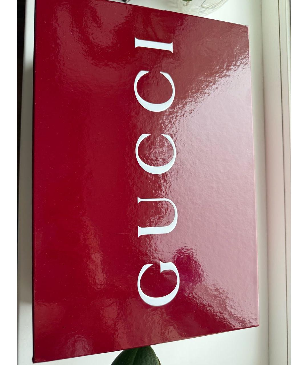 GUCCI Бордовые кроссовки, фото 5