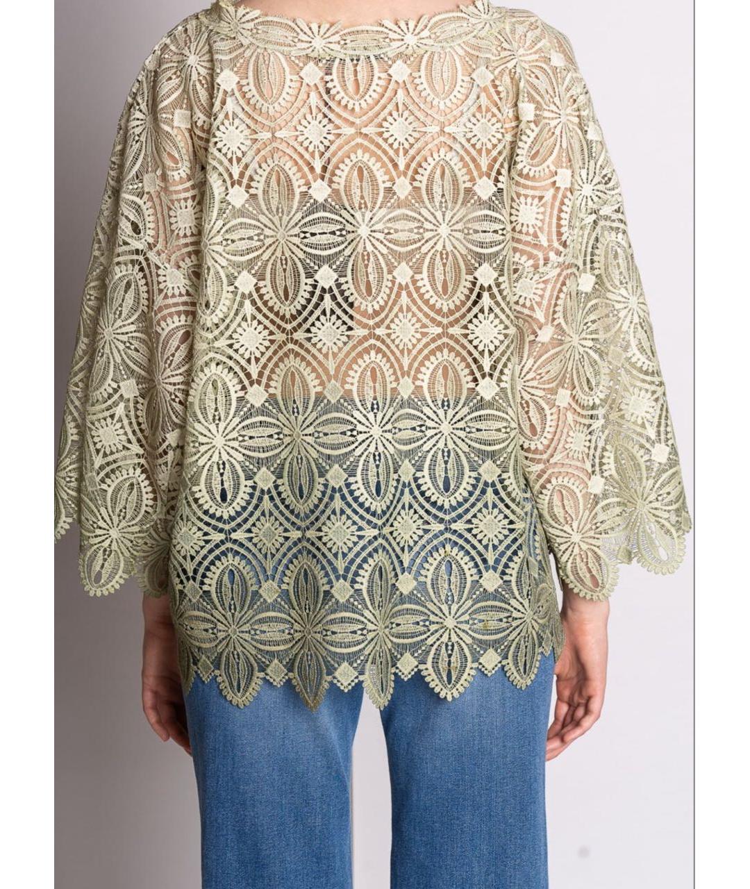 ERMANNO SCERVINO Зеленая полиэстеровая блузы, фото 4