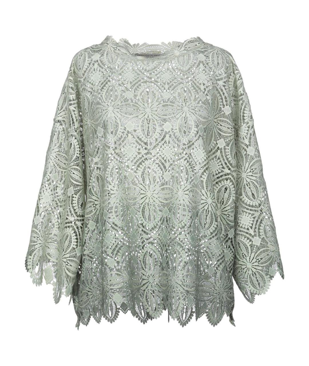 ERMANNO SCERVINO Зеленая полиэстеровая блузы, фото 9