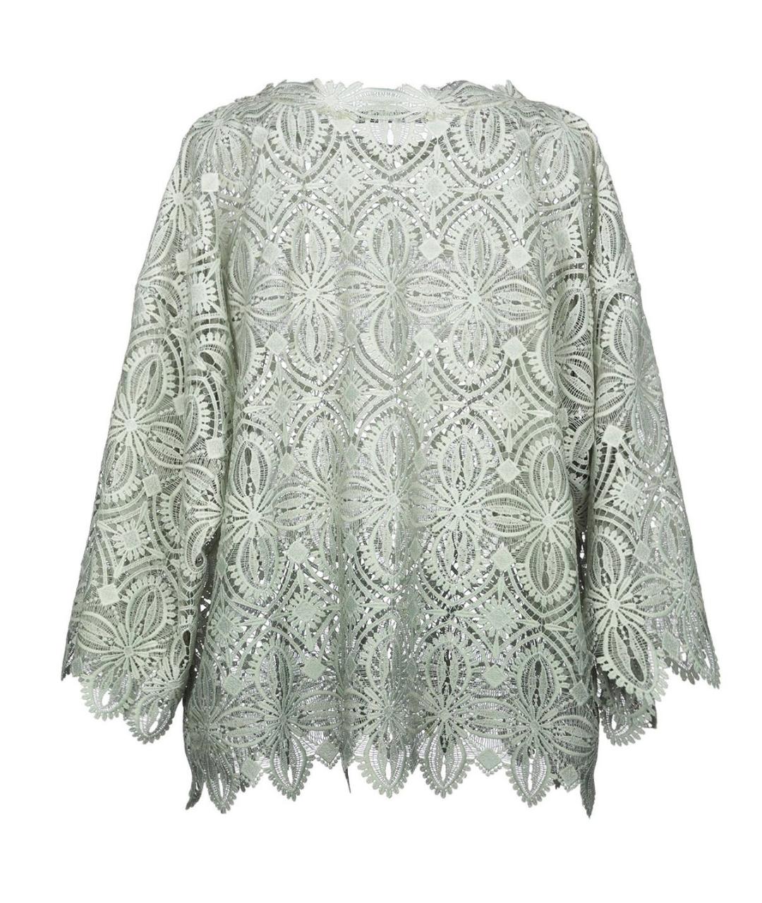 ERMANNO SCERVINO Зеленая полиэстеровая блузы, фото 2