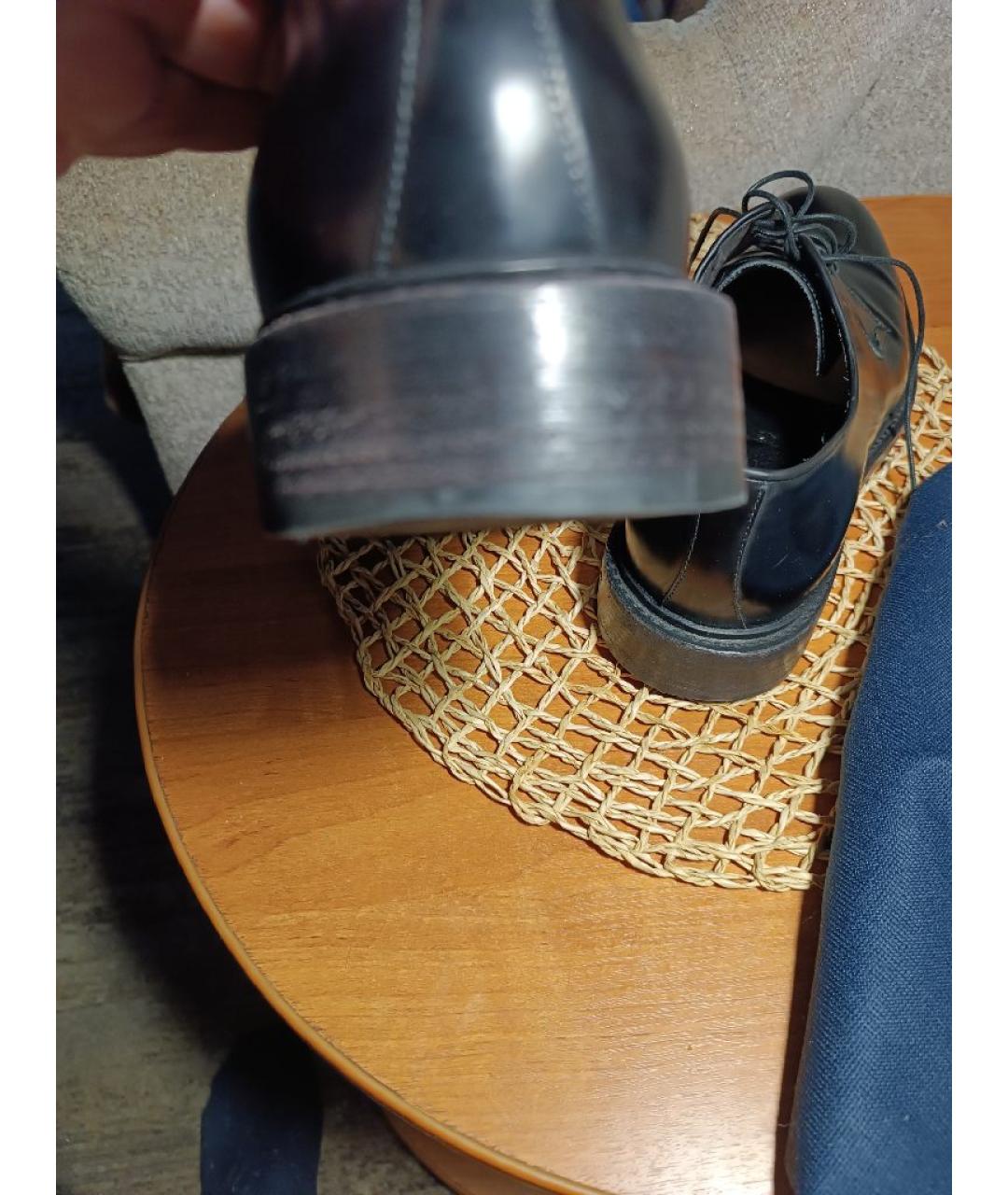 BARRETT Антрацитовые туфли из лакированной кожи, фото 9