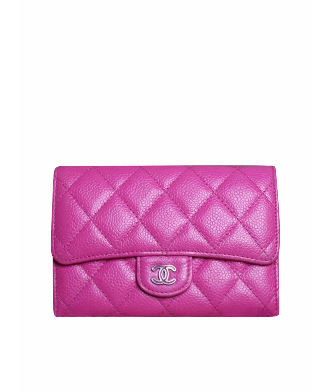 CHANEL Фуксия кожаная сумка через плечо, фото 1