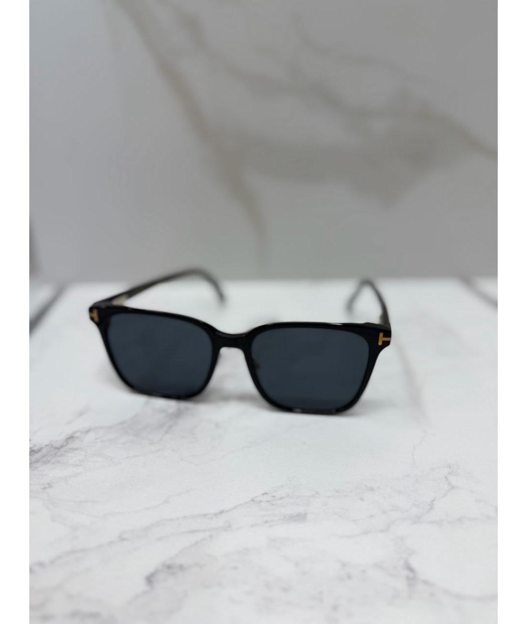 TOM FORD Черные пластиковые солнцезащитные очки, фото 8