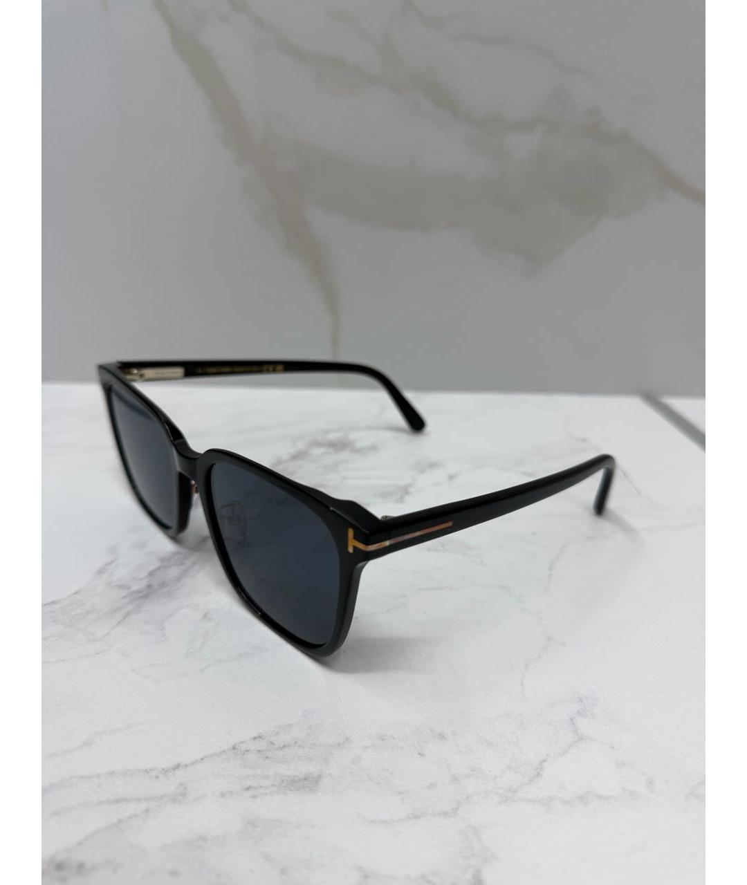 TOM FORD Черные пластиковые солнцезащитные очки, фото 6