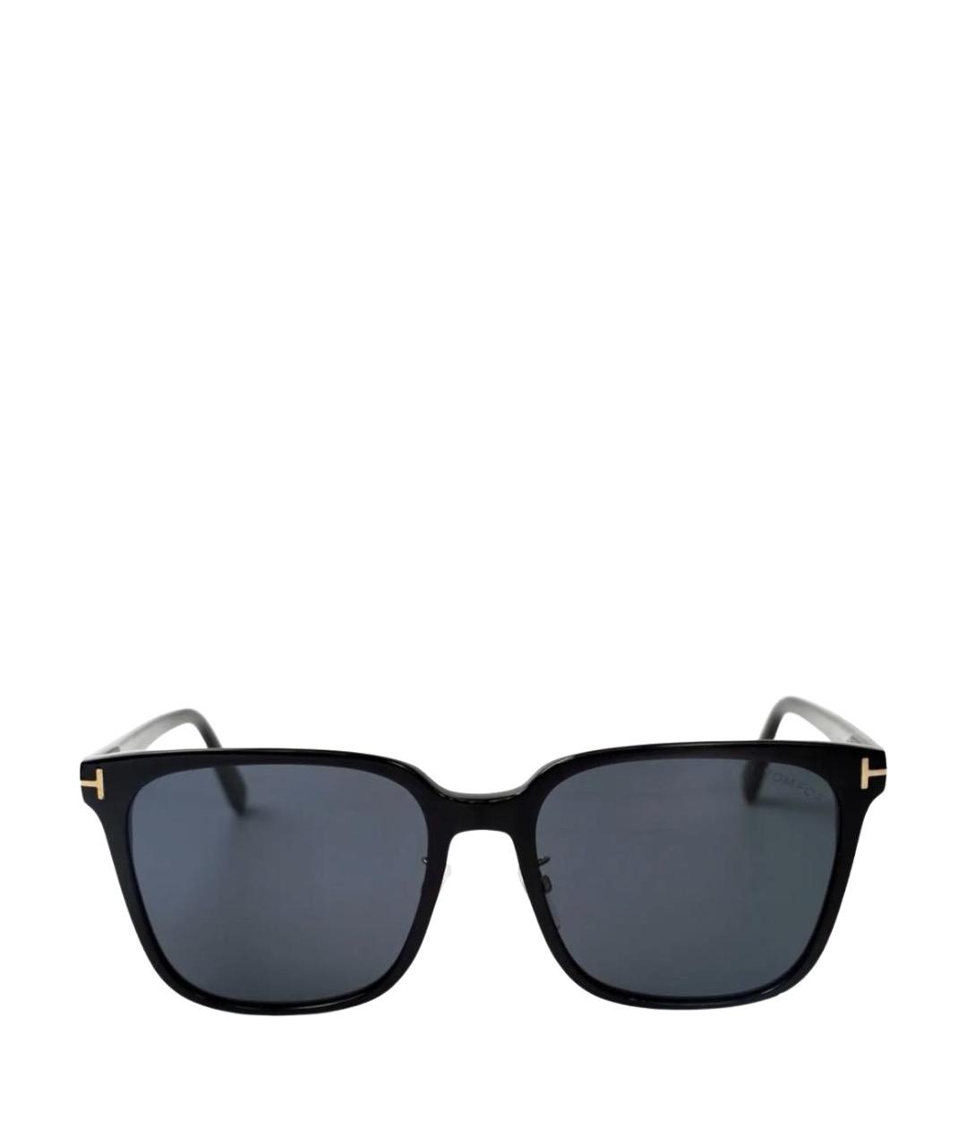 TOM FORD Черные пластиковые солнцезащитные очки, фото 1