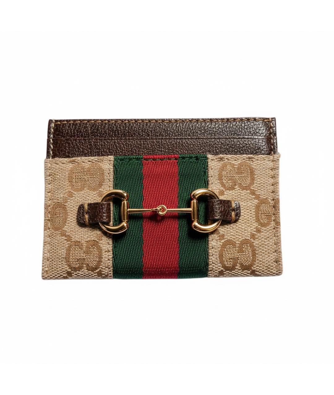 GUCCI Коричневый кардхолдер, фото 1