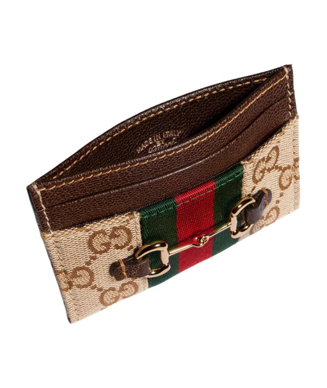 GUCCI Коричневый кардхолдер, фото 3