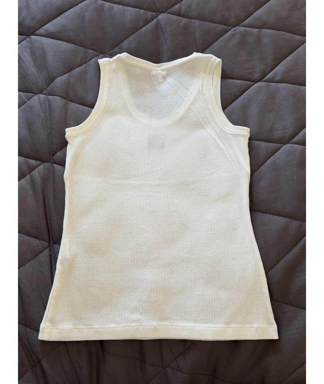 LOEWE Белая хлопковая майка, фото 3