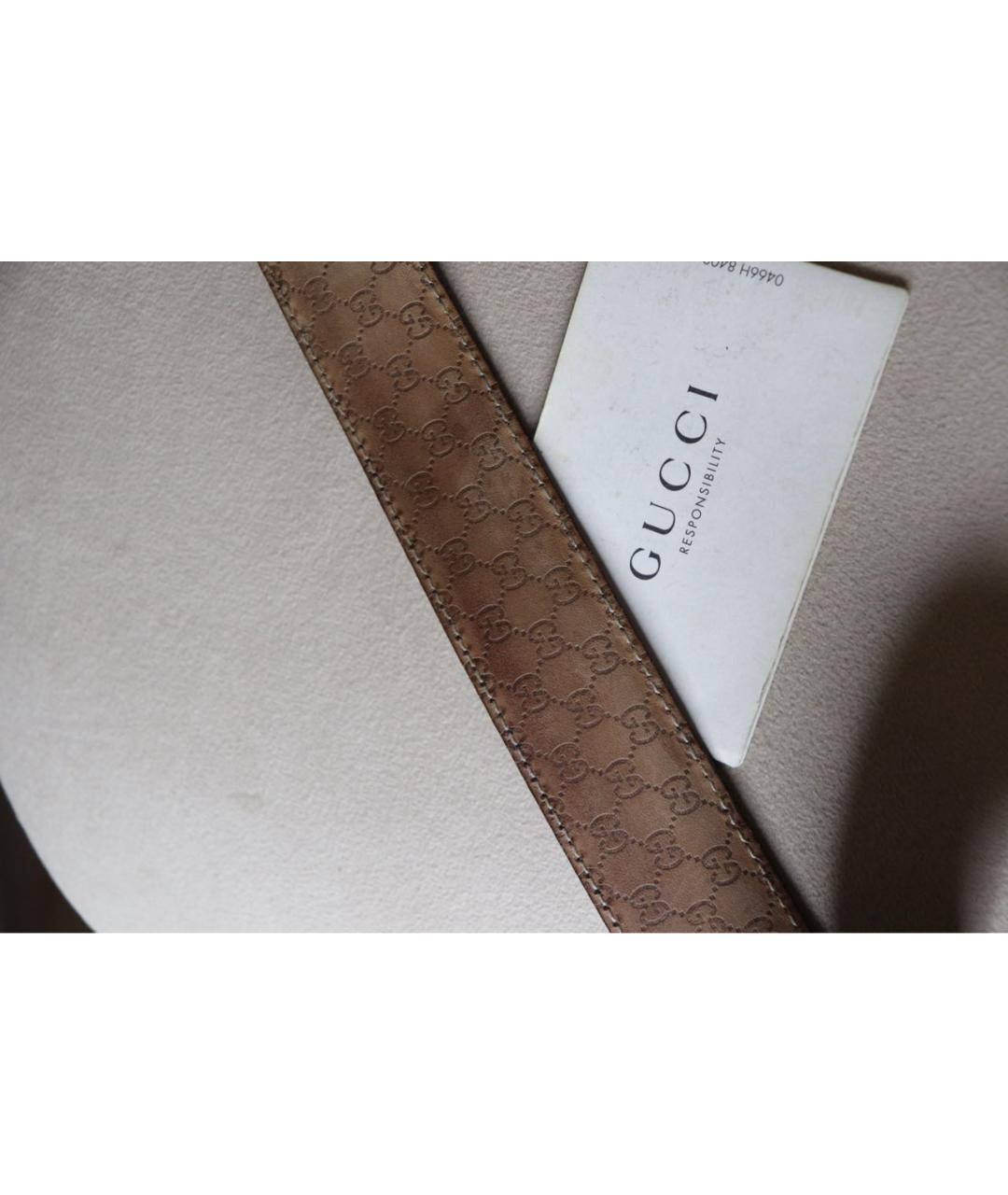 GUCCI Черный кожаный ремень, фото 2