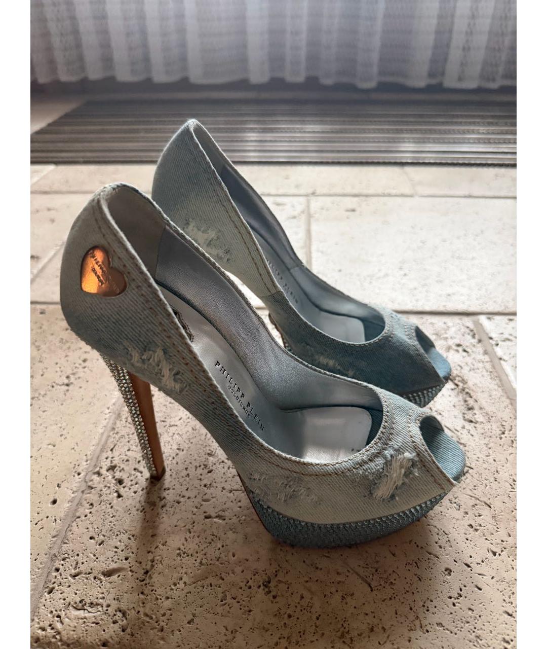 PHILIPP PLEIN Голубые туфли, фото 5