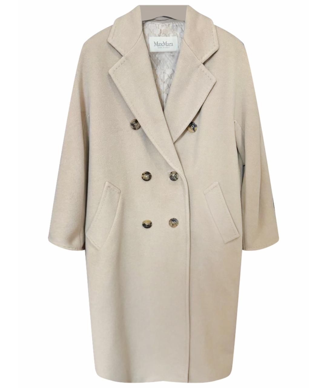 MAX MARA Бежевое шерстяное пальто, фото 1