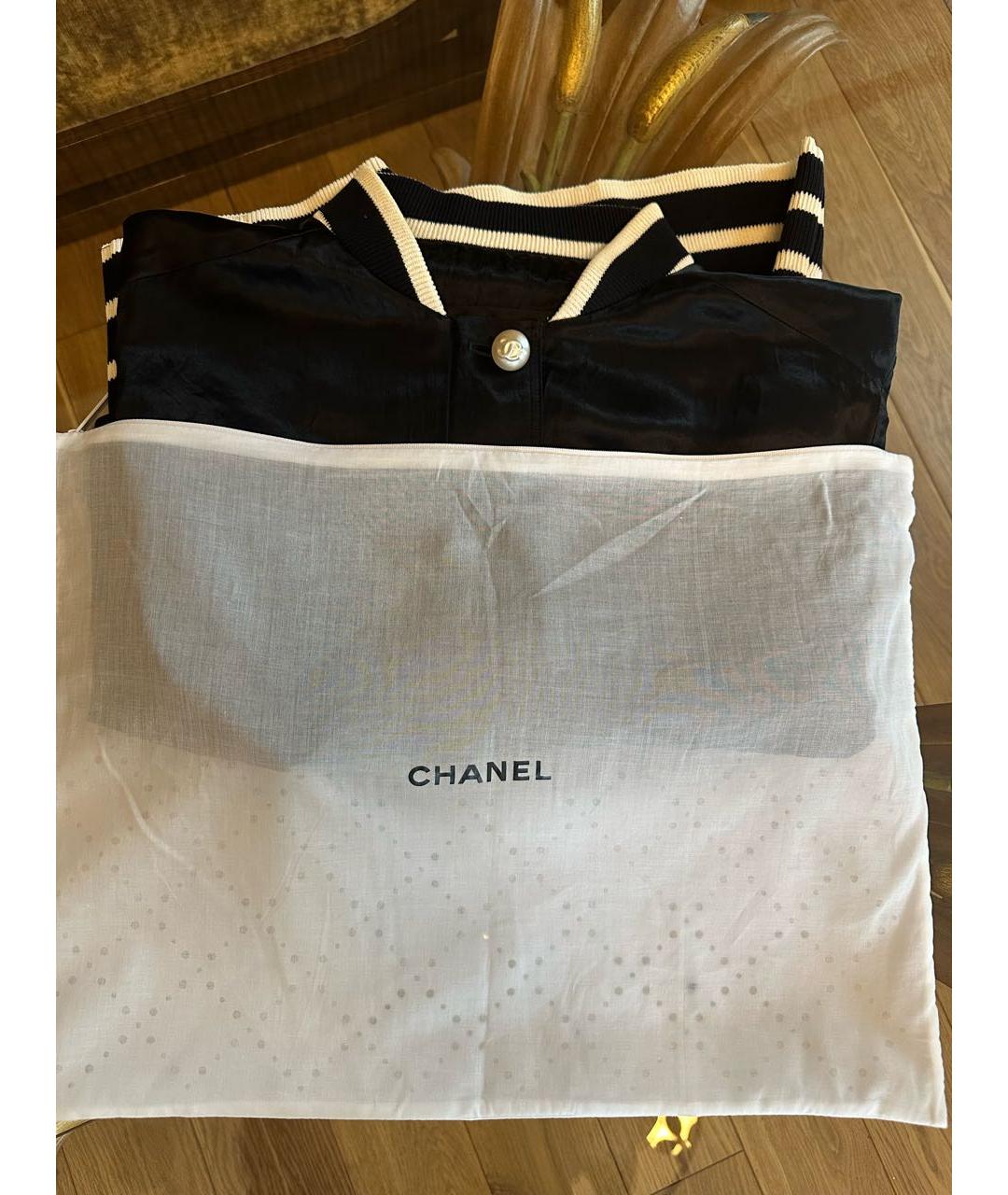 CHANEL Черная ацетатная куртка, фото 7