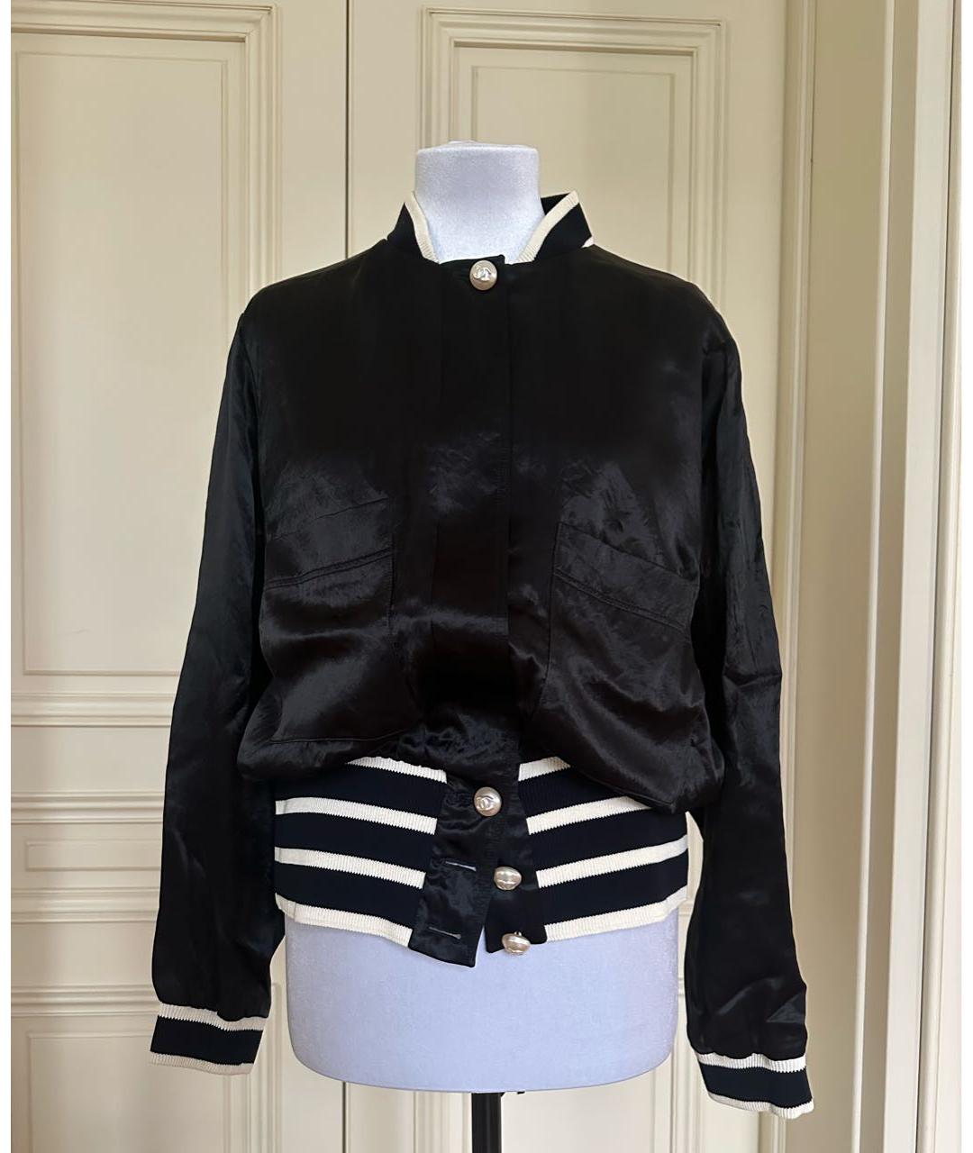 CHANEL Черная ацетатная куртка, фото 8