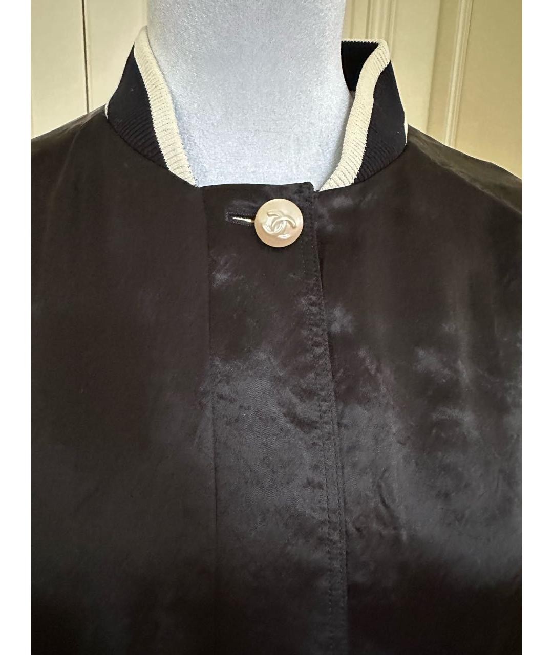 CHANEL Черная ацетатная куртка, фото 4