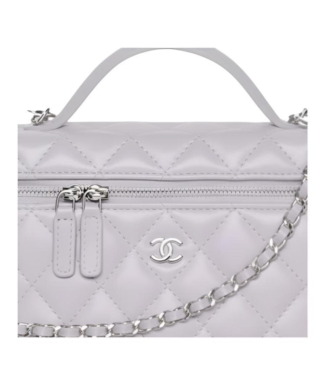 CHANEL Фиолетовая кожаная сумка через плечо, фото 2