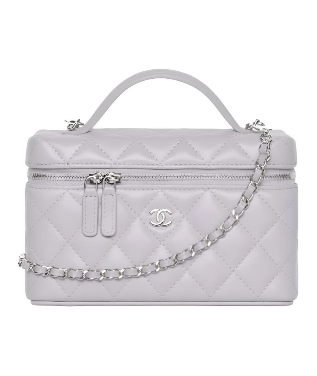 CHANEL Фиолетовая кожаная сумка через плечо, фото 1