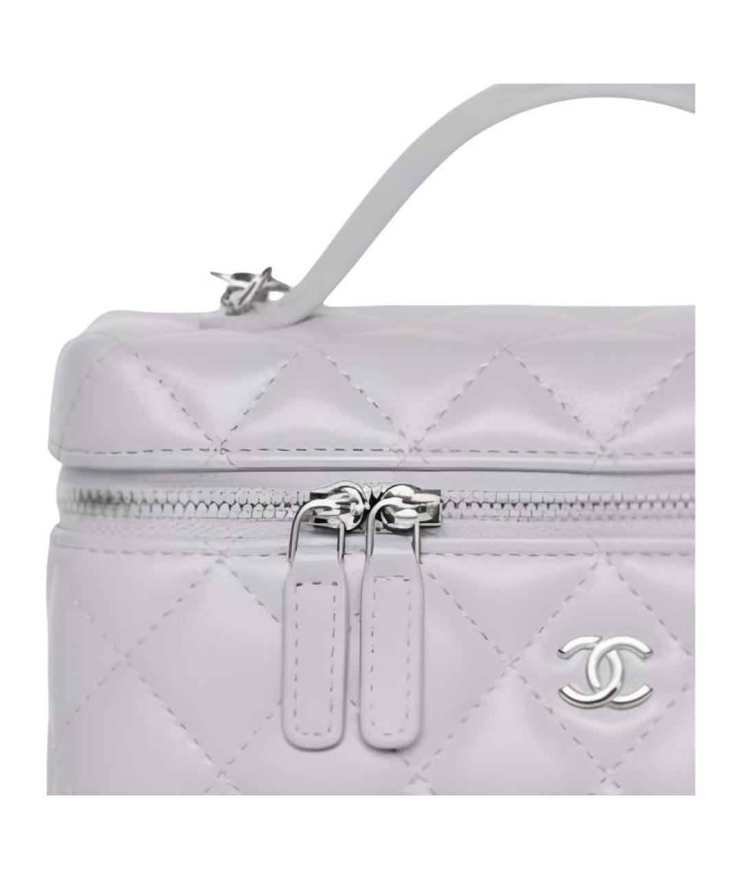 CHANEL Фиолетовая кожаная сумка через плечо, фото 3