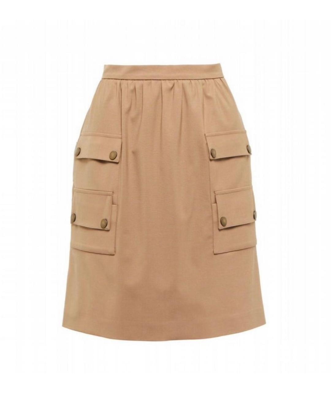 MAX MARA Коричневый шерстяной костюм с юбками, фото 2